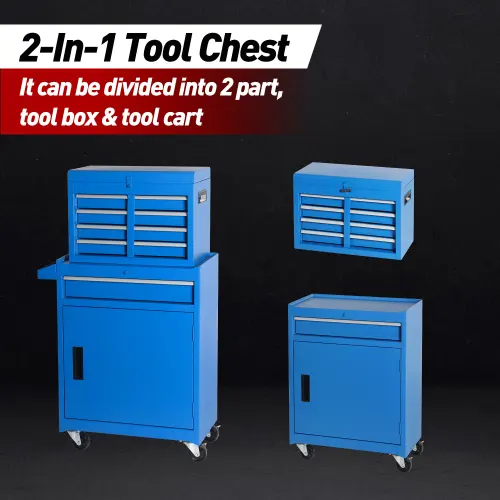 Tool Chest, 5-Drawer Rolling Storage Cabinet