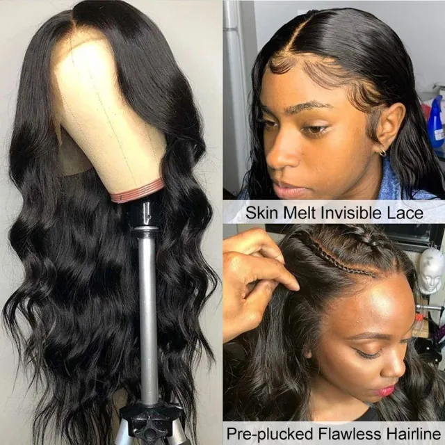 Black Wavy Wig Female Headgear Lace Front Fy251 Curly Hair - Shop at LoveMi