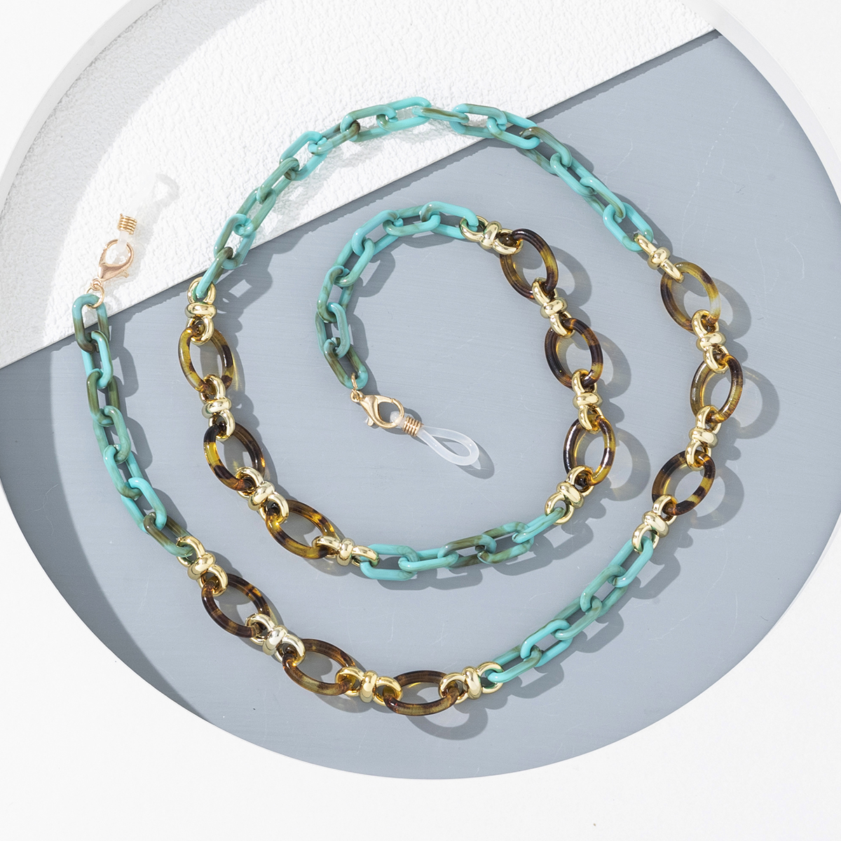 Ethnic Style, Simple And Individual Acrylic Eyeglass Chain, Neckband, Eyeglass Rope Blue - Shop at LoveMi