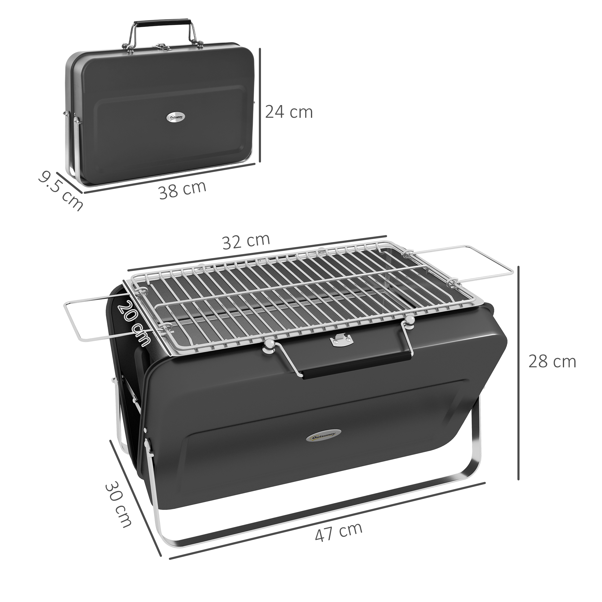 Metal Portable Barbecue Grill — image 11