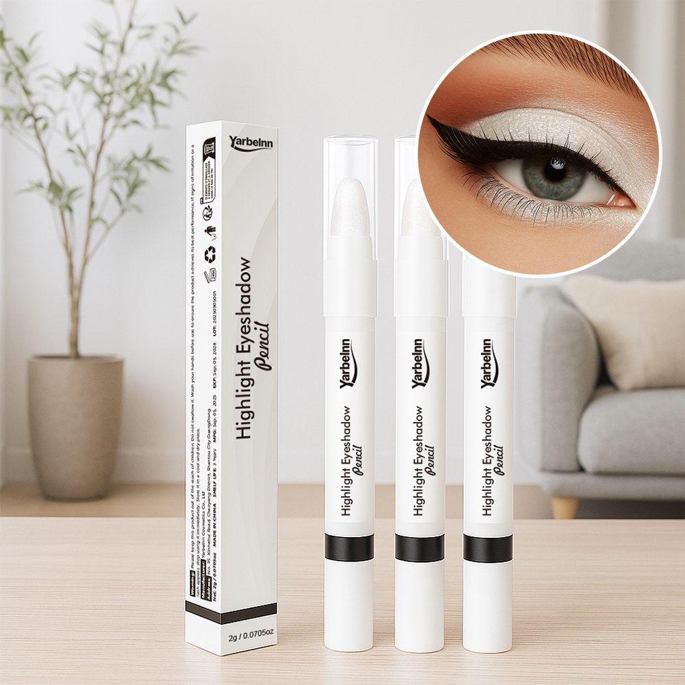 Shimmer Brightening Eye Highlighter Stick, Long Lasting Glitter Eyelid Lying Silkworm Makeup Pen, 2g