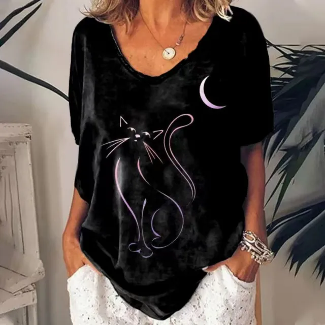 T shirt Animal Print Casual Loose Street Trend Erxxwaa221 2Xl - Shop at LoveMi