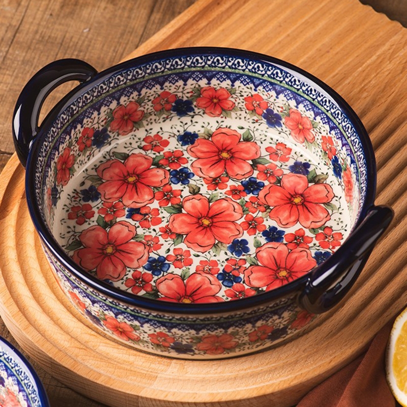 Double Ear Plate European Style Tableware Set