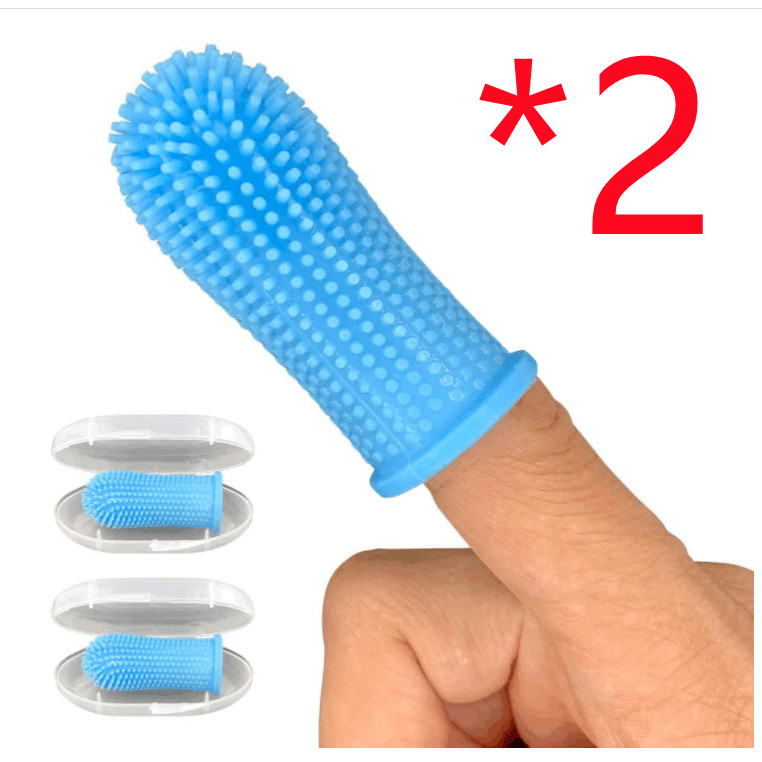 Brosse à dents doigtier silicone chien chat — Hygiène dentaire 8