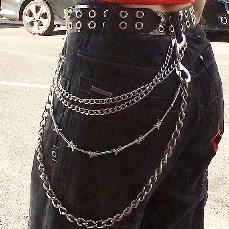 Title 1, Thorn Double Buckle Chain Alloy Waist Chain