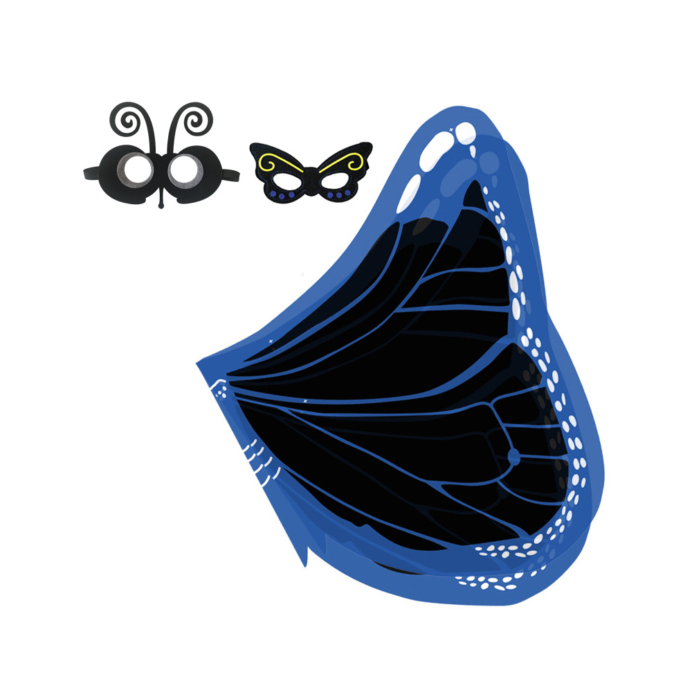 Blue black butterfly