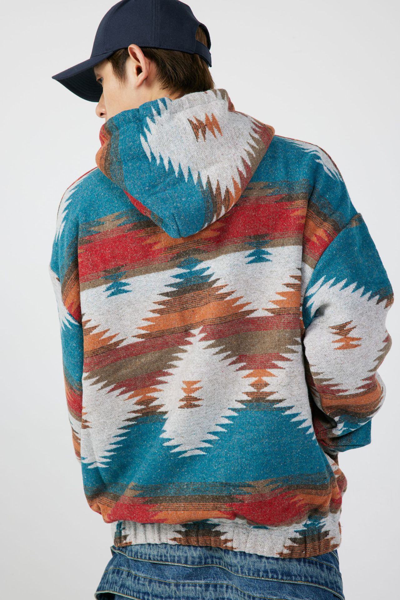 Hip-hop Skateboard Color Matching Lovers Loose Thin Hooded Sweater