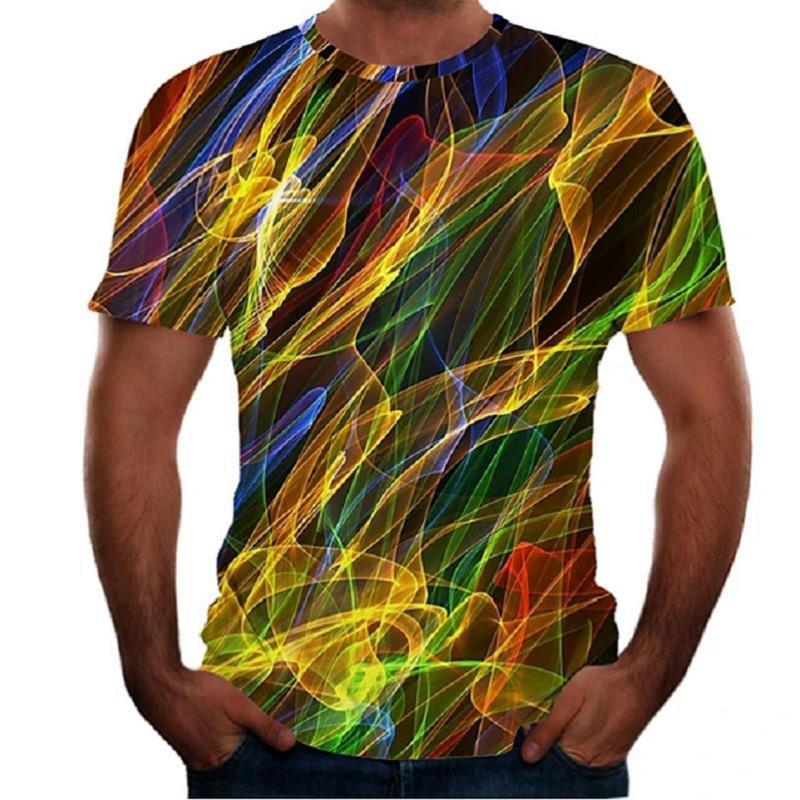 Title 4, Camisetas masculinas casuais com estampa 3D de ...