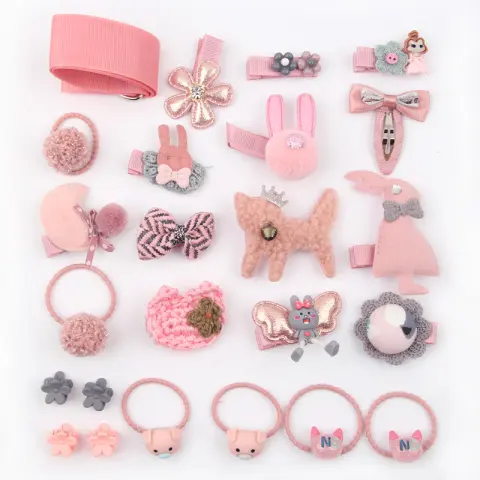 Cartoon Cute Princess Hair Accessories Set of 24