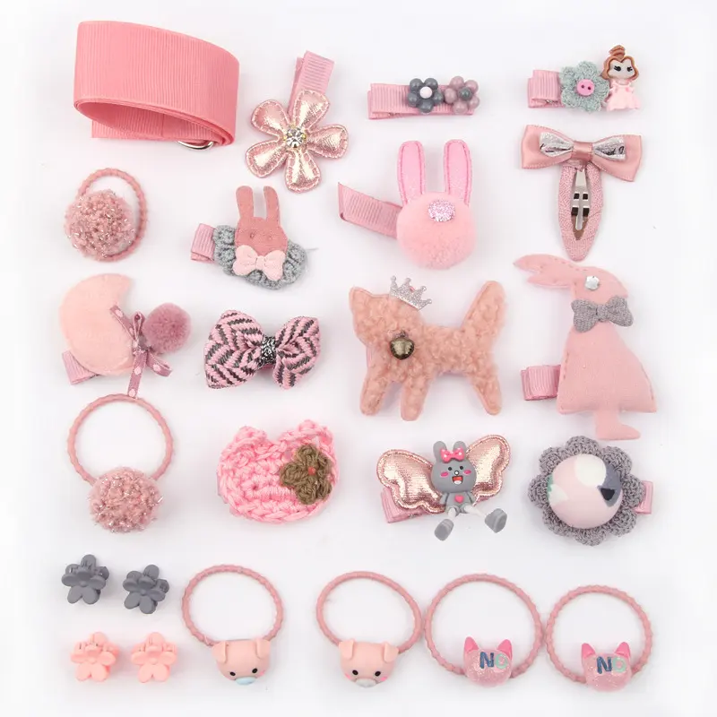 Cartoon Cute Princess Hair Accessories Set of 24