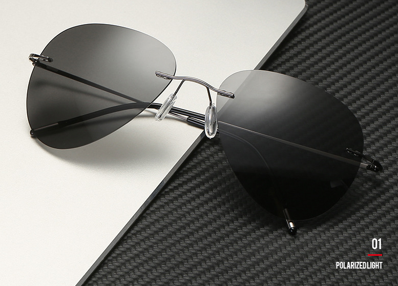 Title 1, New Frameless Ultralight Polarized Titanium Pol...