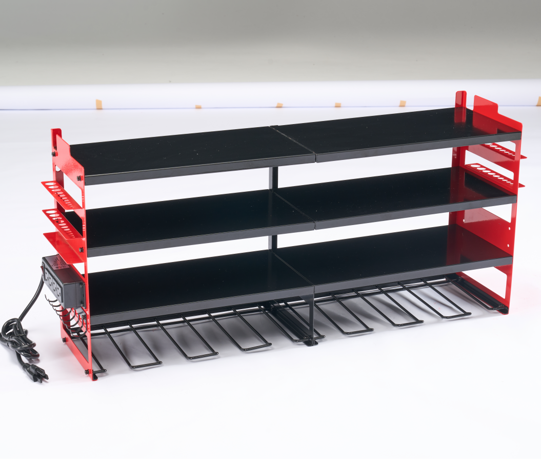 Electric Tool Storage Rack With Charging Station, Wall-mounted Practical Tool Rack, Equipped With 4-hole Power Socket image 9