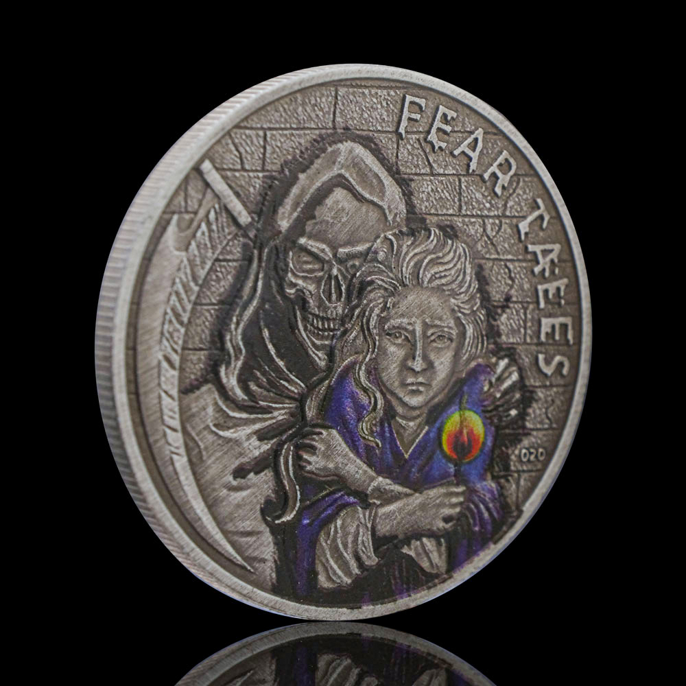 Title 1, Skull Match Girl Halloween Commemorative Coin