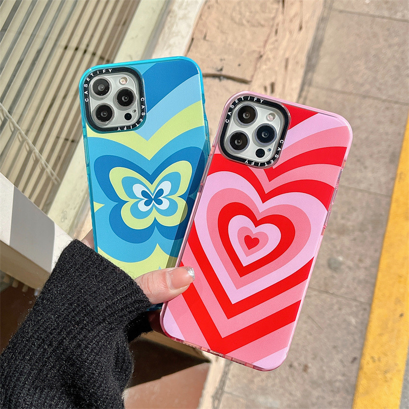Graffiti Creative Love Butterfly Fall Prevention Phone Case