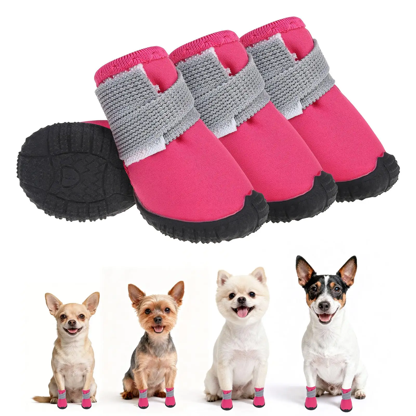 Dog Shoes Small Size Dogs, Breathable Summer