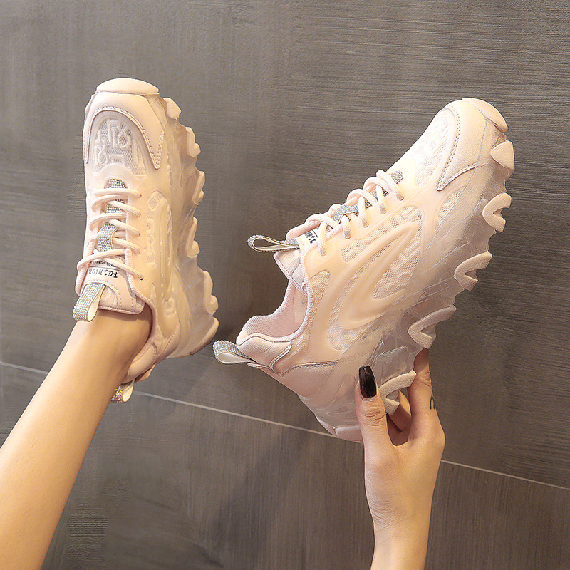 Обувь для папы, тонкие дышащие белые сетчатые туфли, повседневная спортивная обувь