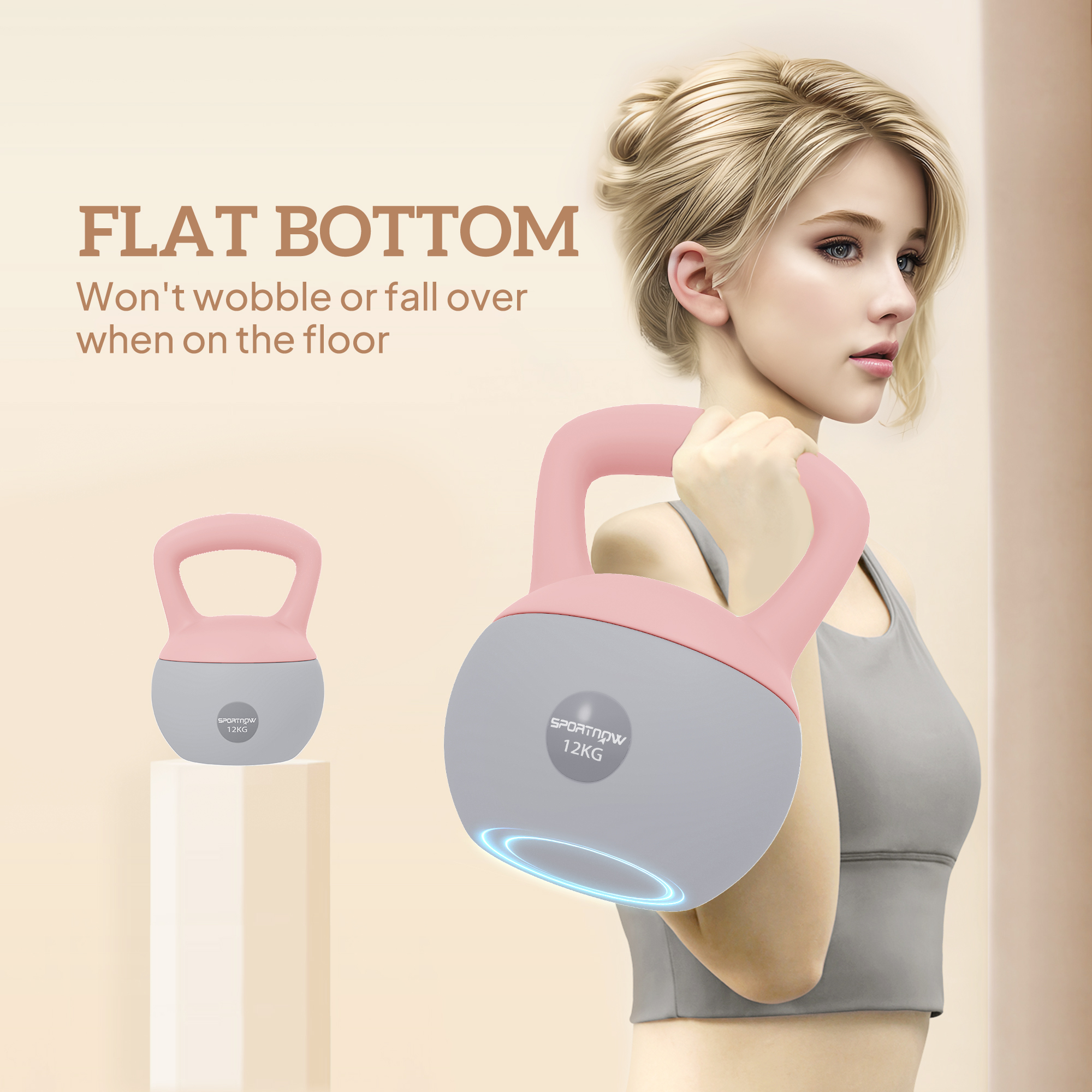 12 Kg Soft Kettlebell With Anti Slip Handle, Suitable For Home Gym — image 9