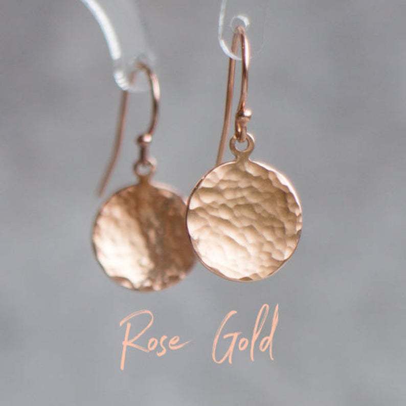 Women's Simple Concave And Convex Small Disc Earrings