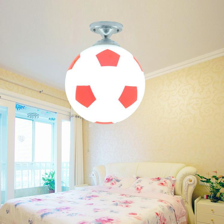 LED Ceiling Lamp Modern Color Basketball Football Chandelier Bedroom Cartoon Lamp - 3