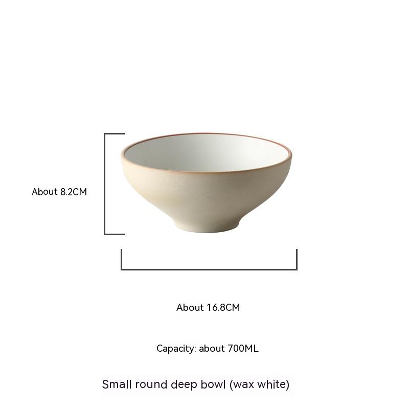 Small Round Deep Bowl White