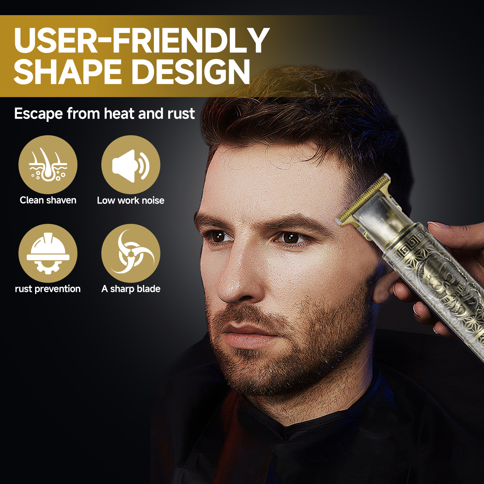 Professional Mens Hair Clippers Shaver Trimmers Machine Cordless Beard Electric — foto 14