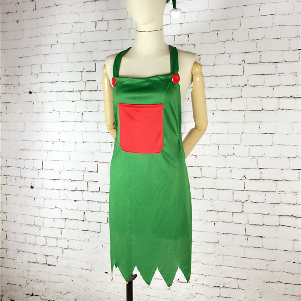 Christmas Elf Apron Decorates Kitchen