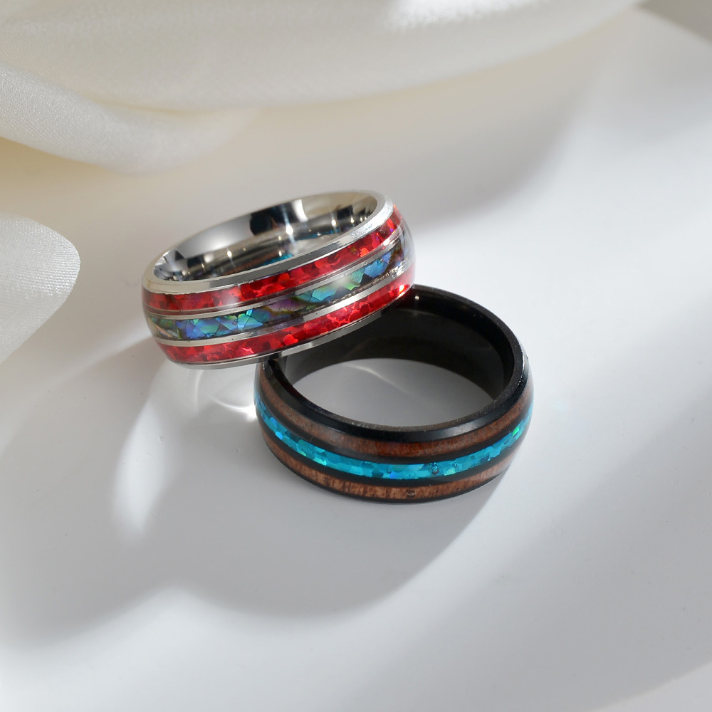 Title 6, Bague en acier titane tendance homme et femme. ...