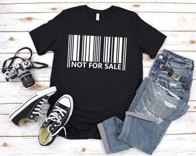 Title 3, Barcode Printed Short-sleeved T-shirt