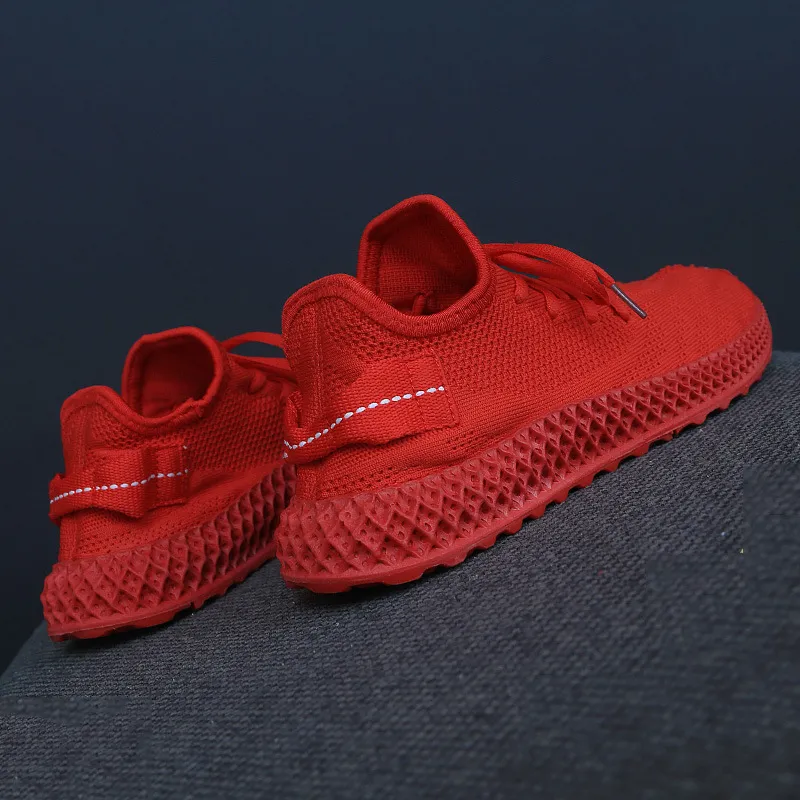 New Girls Breathable Sneakers - Red