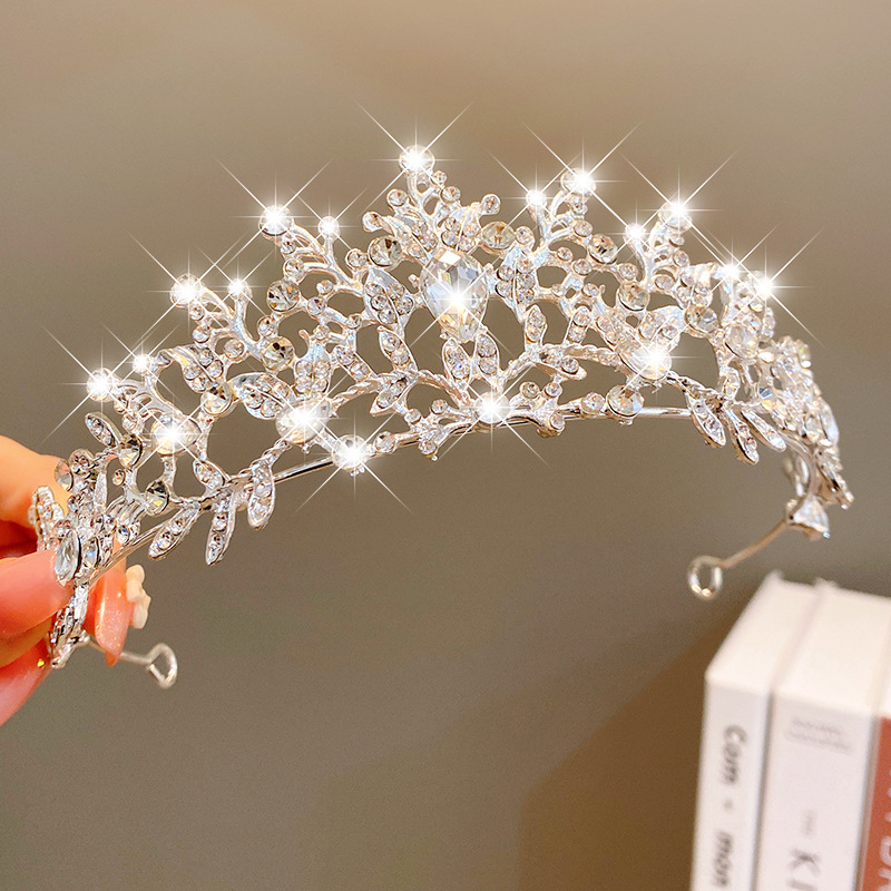 Sweet Fashion Jewelry Hair Accessories Multicolor Pearl Crown Banquet Birthday Fashion Princess Headband Girl Kawaii Crown Crown Headband Headgear Headgear Crystal  Wedding Party Hair Accessories — foto 15