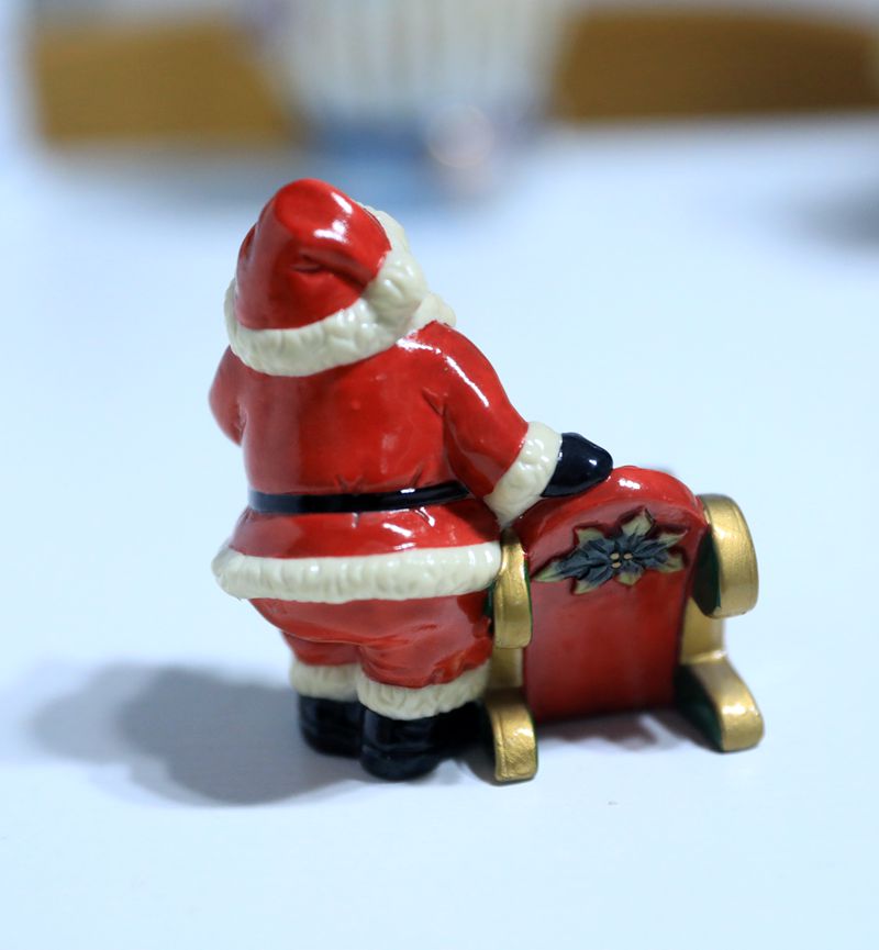 Ceramic christmas ornament candle holder gift