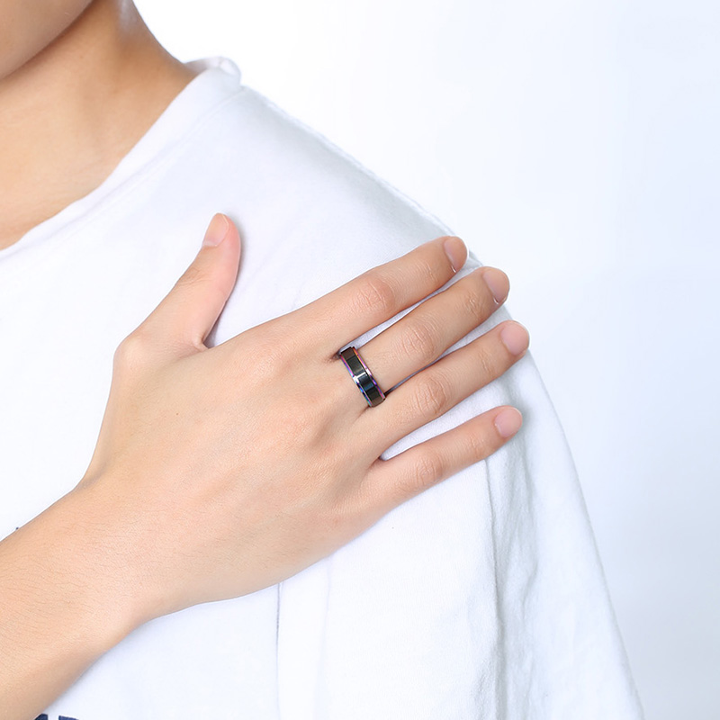 Same-sex Couple Laser Stainless Steel Ring
