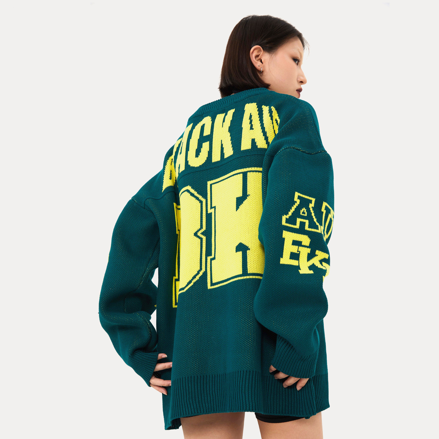 Men's And Women's Letters Retro Loose Sweater Knitwear