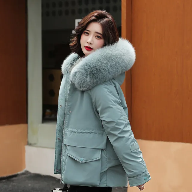 Pie Overcoming Women's Plus Size Women's Autumn And Winter Fur Jacket Women Green - Shop at LoveMi