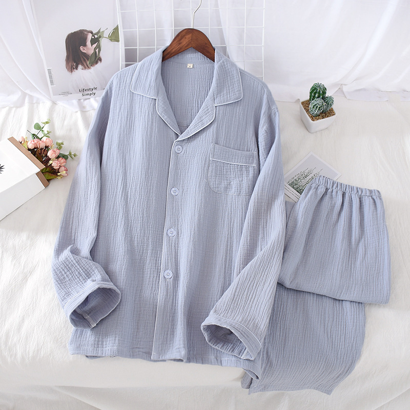 Title 7, Solid color crepe loose pajamas