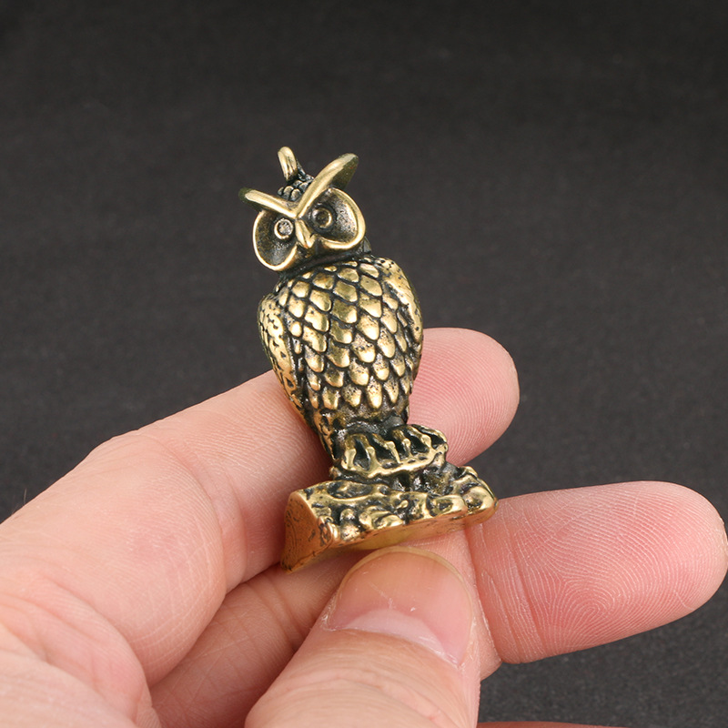 Title 1, Household Brass Distressed Owl Decoration