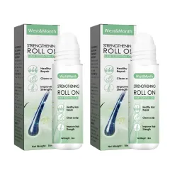 West&Month Hair Roller Balls Scalp Massage Moisturizing Hair Roots Thickening Hair Hair Treatment Roller Balls Essential Oil - 2Pcs - View 1
