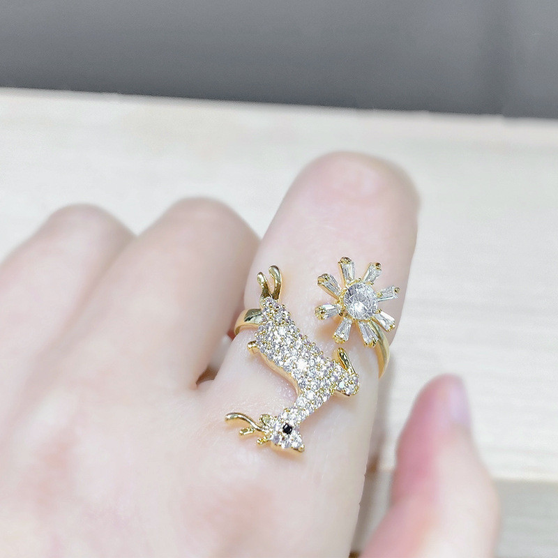 Simple Antler Ring One Deer Has You Rotating Ring