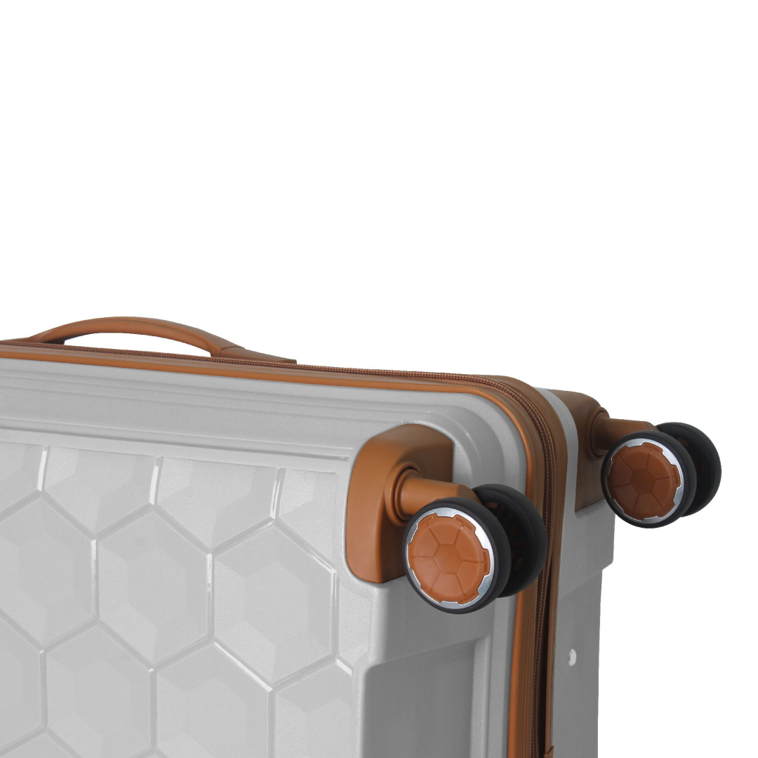 3-Piece Luggage Set Travel Lightweight Suitcases With Rolling Wheels, TSA Lock & Moulded Corner, Carry On Luggages For Business, Trip, 20-24-28, White - Image 12