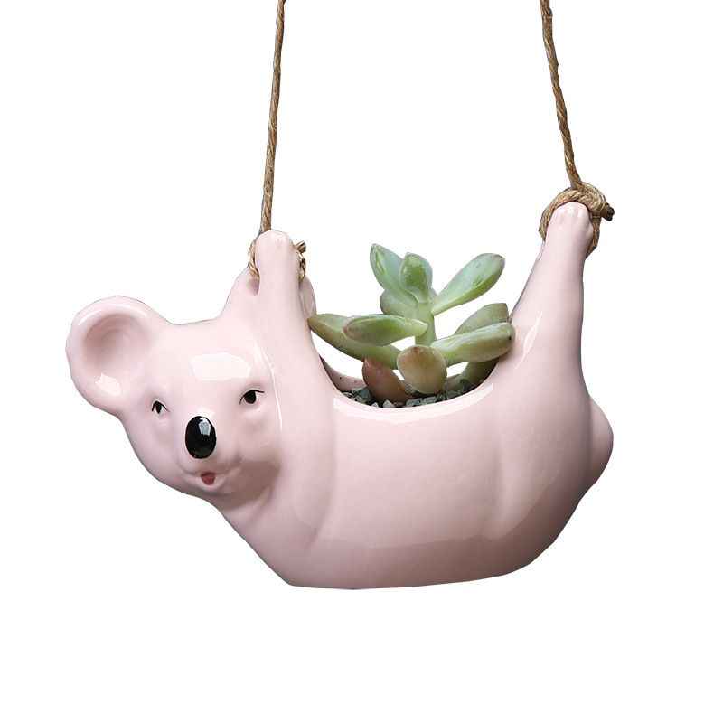 Title 5, Cartoon animal koala hanging basket flower pot