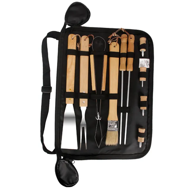 Portable Outdoor Camping BBQ Tool Stainless Steel Grill Set Of10 Grills - Shop at LoveMi