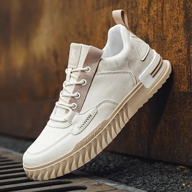 Casual Fashion Trend Casual Shoes Mid top Platform Sneakers Sneakers Apricot - Shop at LoveMi