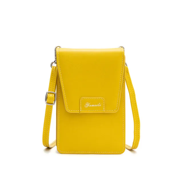 Multifunctional Wallet One shoulder Messenger Bag Yellow - Shop at LoveMi
