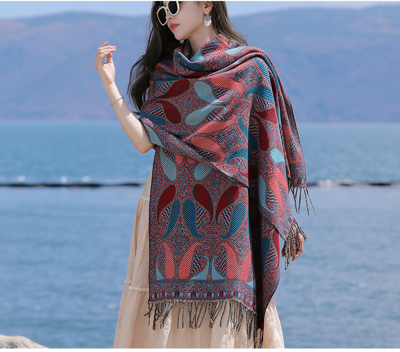 Title 7, Retro Ethnic Style Shawl Women