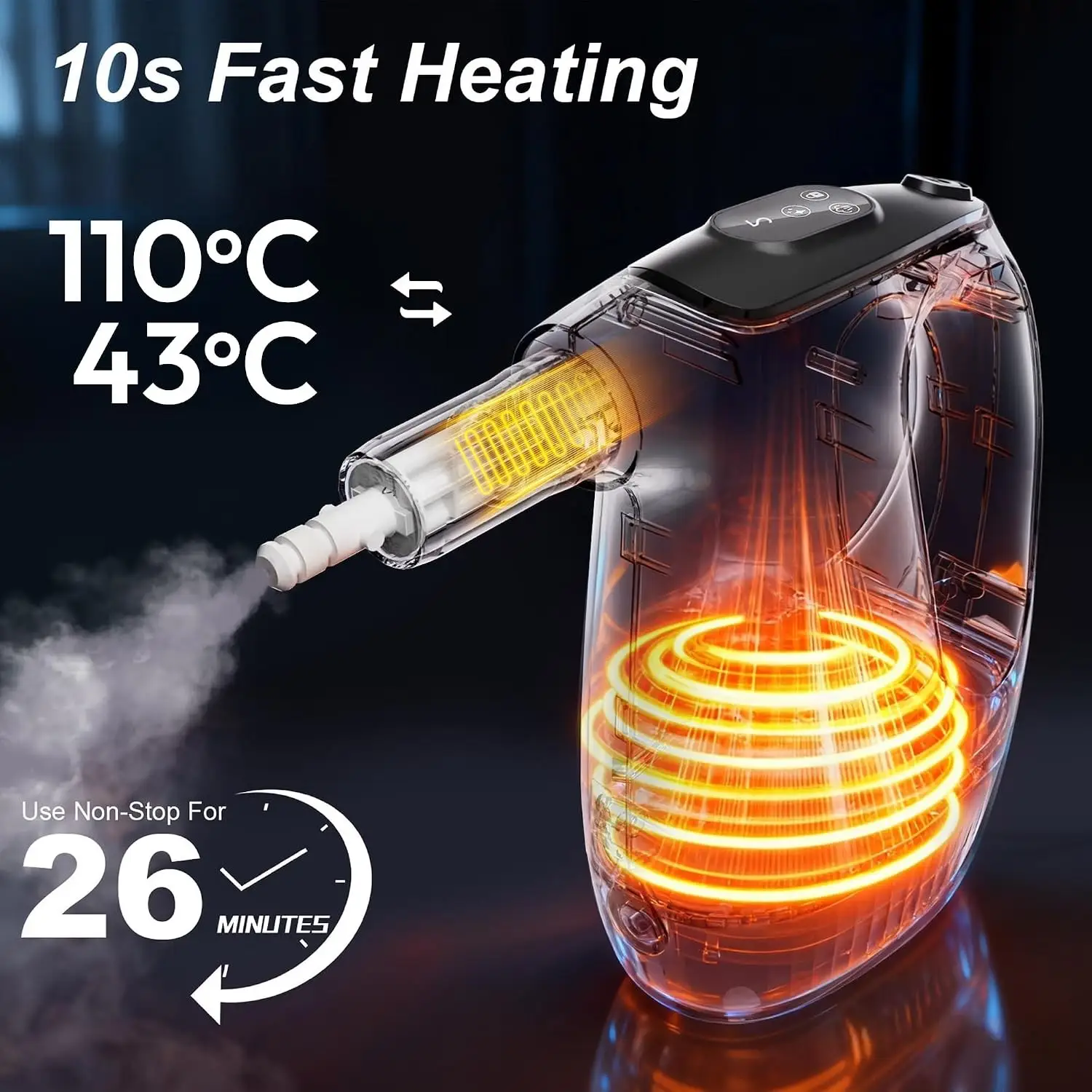 Handheld 10 In 1 Steam Cleaner - Portable Steam Cleaner With Mop - Steamer Clea