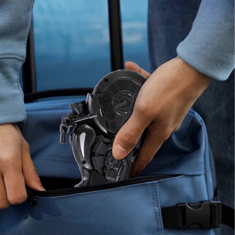 Retro Design Portable Bluetooth Speaker Motorcycle Replica TF Card LED FM Radio 11