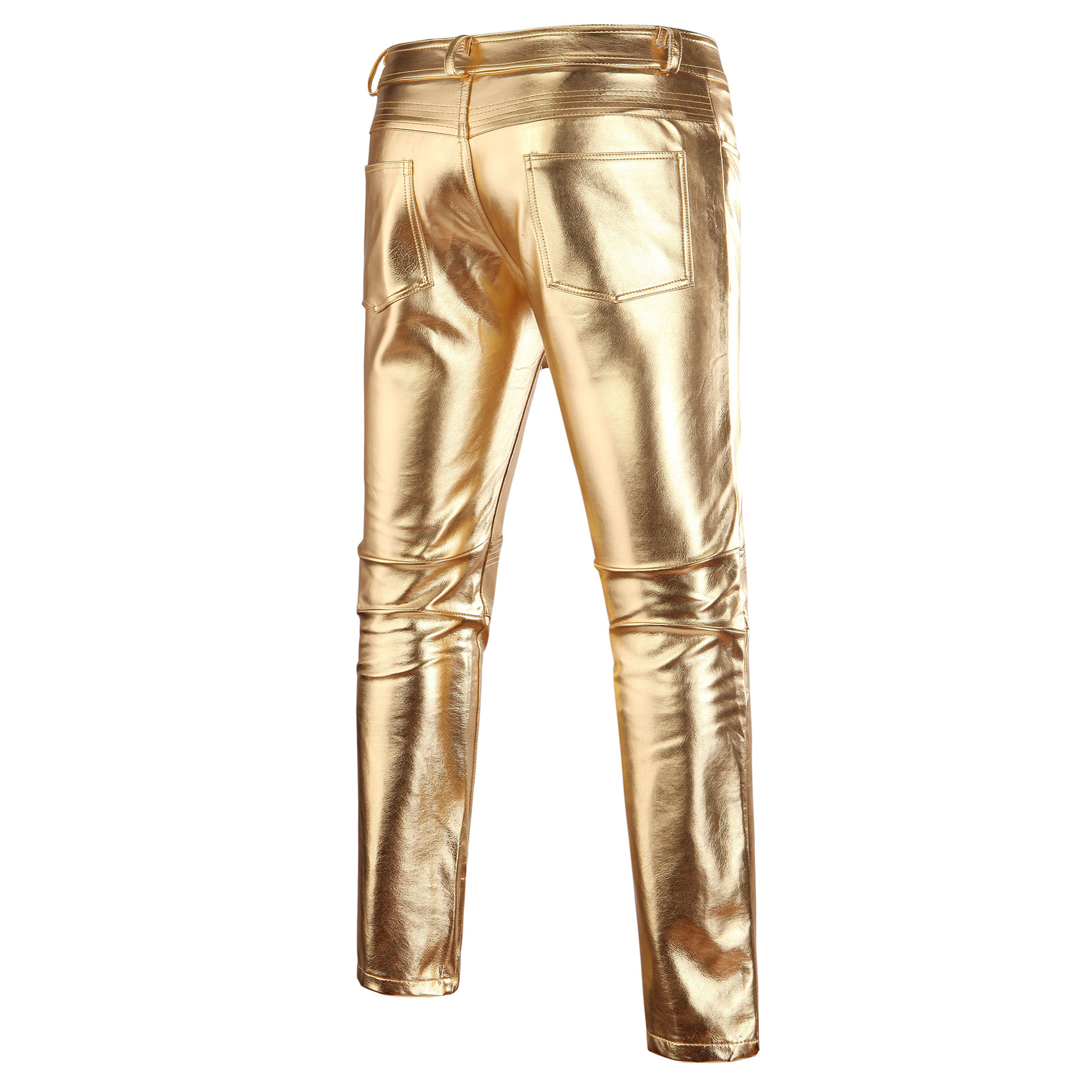 Title 12, Pantalon Brillant Homme Effet Bronzé Costume Dé...