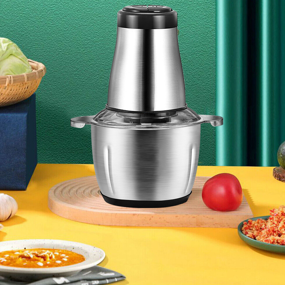 2L Electric Chopper Food Processor Multi Blender Meat Grinder Vegetable Mixer UK