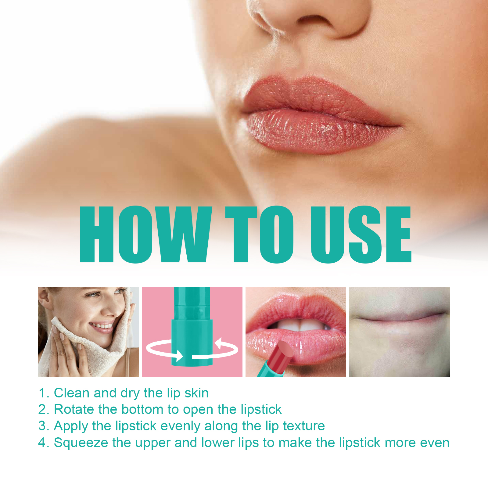 Eelhoe Moisturizing Lip Gloss, Reduce Lip Lines, Dry, Cracked, Dead Skin, Moisturizing, Plump, Plump, Toot Lip Gloss