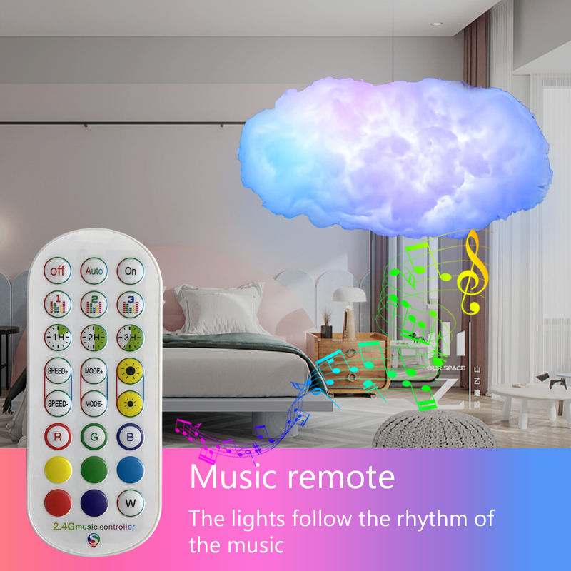 USB Cloud Light APP Control Music Synchronization 3D RGBIC Ambient Light Lightni